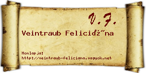 Veintraub Feliciána névjegykártya